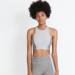 Outdoor Voices Athena Crop Top Dark Gray